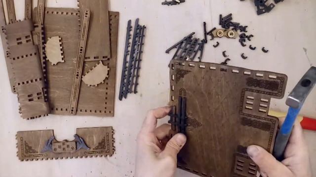 Лазерная резка. Сборка коробки книжки. Laser cutting. Assembling the book box. смотреть онлайн