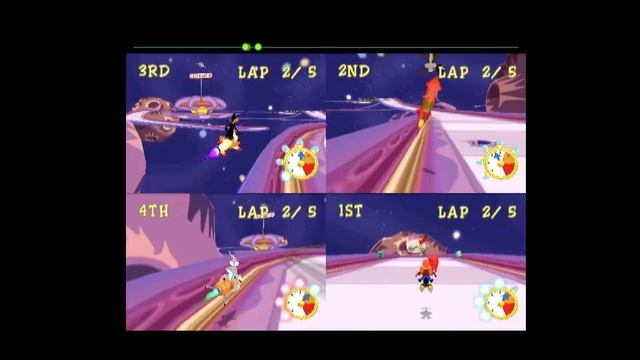 Ep 163 - DCHDMI Dreamcast Gameplay - Looney Tunes Space Race Multiplayer Race 3 смотреть онлайн