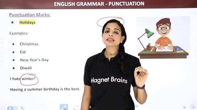 Punctuation Marks - Capitalization Rules | Class 4 to 8 English Grammar смотреть онлайн