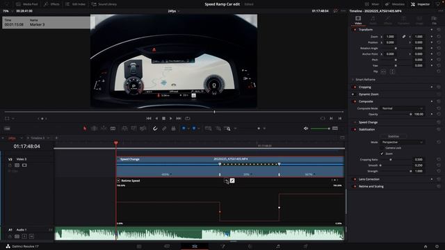 SPEED RAMPING TRANSITION / CAR EDIT in Davinci Resolve 18 tutorial смотреть онлайн