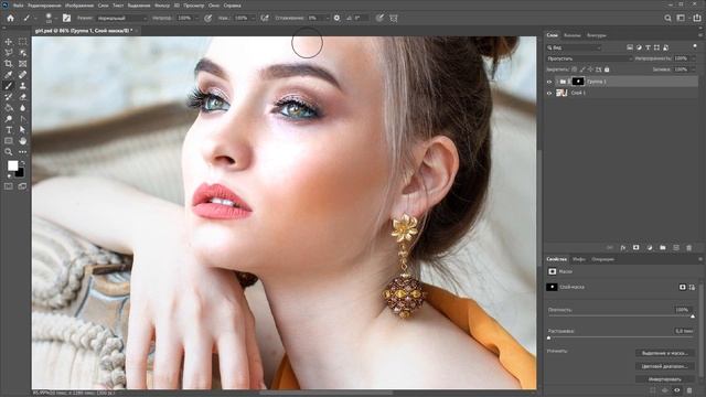 Как исправить тон кожи на переэкспонированном снимке?
