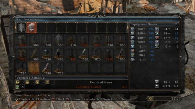 Dark Souls II - Majula: Blacksmith Lenigrast Reinforce Vengarl's Armor +1 Deprived HD Gameplay PS3 смотреть онлайн