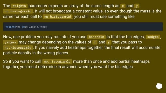 Create a stacked 2D histogram using different weights смотреть онлайн