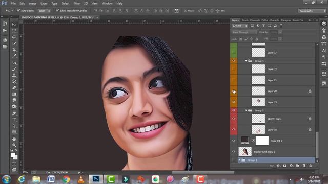 Digital Smudge Painting Photoshop Tutoril | Oil Painting | PROMO | RK Graphics Barbil смотреть онлайн