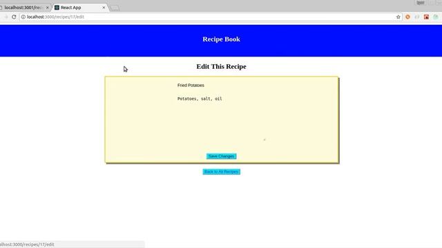 React Redux Recipe Book with Rails back end смотреть онлайн