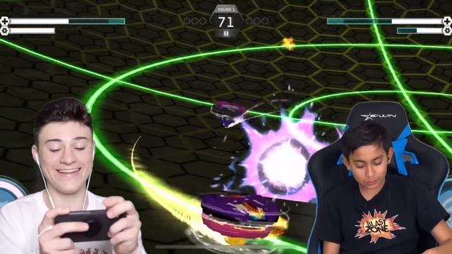 Blast Zone Kid Battles Me on the Beyblade Burst Turbo App! | Goob VS BZK pt. 2 смотреть онлайн