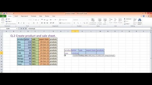 How to make products Sheet in excel | Part 8 |Excel Tutorial| смотреть онлайн