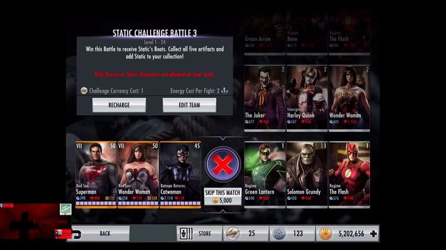 Injustice Gods Among Us iOS 2 Year Anniversary and Static Challenge Standard Summary смотреть онлайн