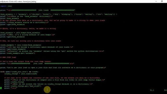 python: JSON: loads versus load смотреть онлайн