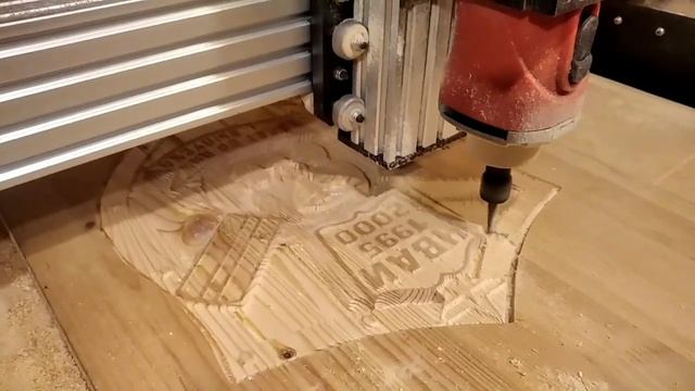 Фрезерная обработка 3D модели на станке с ЧПУ , плата управления mach3 смотреть онлайн