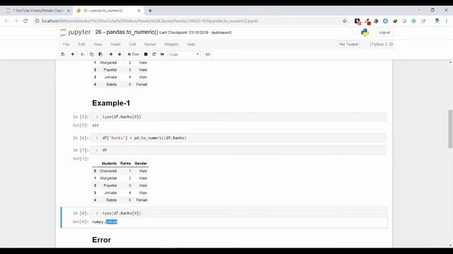 35 - Pandas - pandas.to_numeric() Method смотреть онлайн