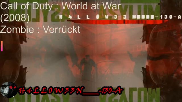 Call of duty World At War (2008) zombie : Verrückt song Game Over (REMIX) H4 смотреть онлайн