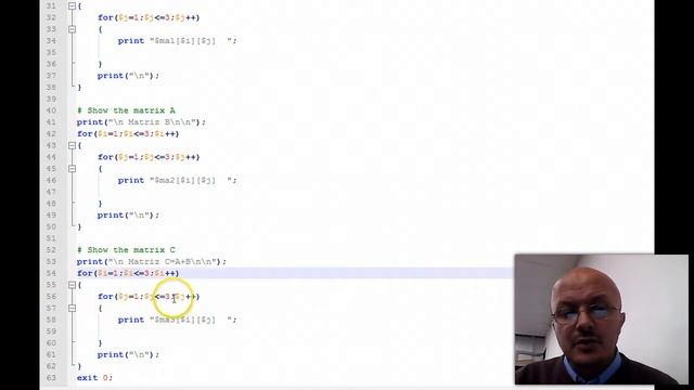 suma de matrices de 3x3 en PERL смотреть онлайн