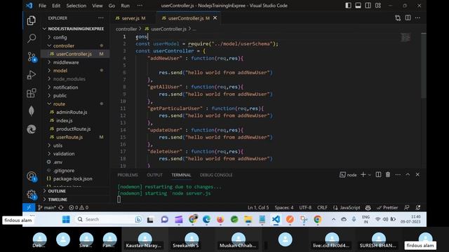 Class 9 Nodejs MVC Code Structure | Mongodb Query and Crud Operation | Javascript Node js Tutorial смотреть онлайн