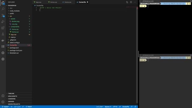 Learning - How to use Vue with Docker - NodeJs & Nginx смотреть онлайн