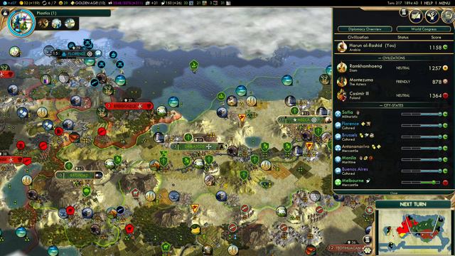 Civ 5 in 4 Mins: Arabian Autonomy - Civilization V BNW Let's Play Summary - Emperor Difficulty смотреть онлайн