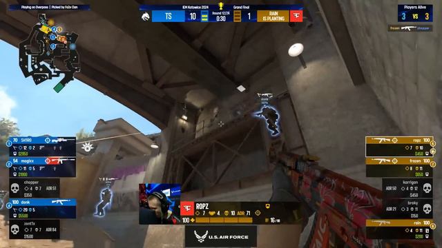Team Spirit vs. FaZe Clan - Map 3 [Overpass] - IEM Katowice 2024 - Grand Final смотреть онлайн