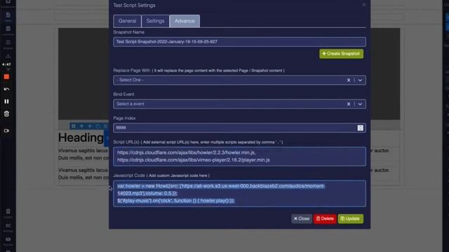 Custom JavaScript Example смотреть онлайн