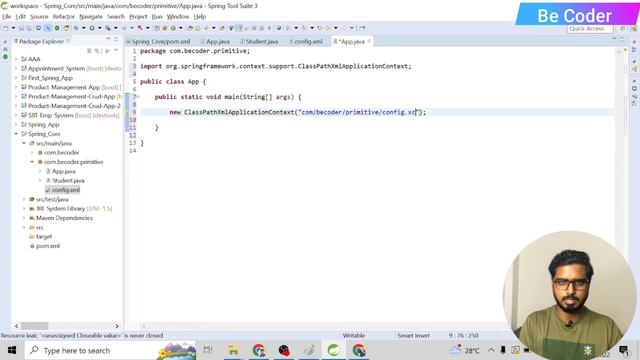 #6 Dependency Injection Using Setter Injection Primitive Type Data | Spring Framework Tutorials смотреть онлайн