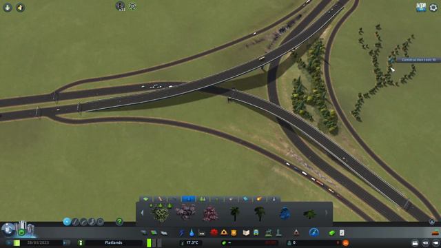 Building a "Y" Interchange | No Mods | Cities Skylines смотреть онлайн