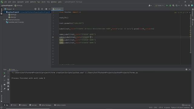 CREATING DATA ENTRY FORMS USING PYTHON смотреть онлайн