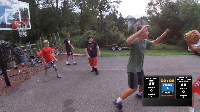 Heated Backyard Basketball Game смотреть онлайн