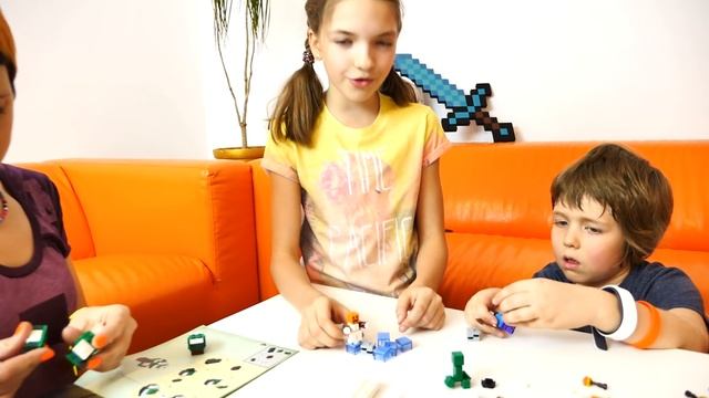 Секреты игры Майнкрафт - Собираем Стива Майнкрафт Лего. смотреть онлайн