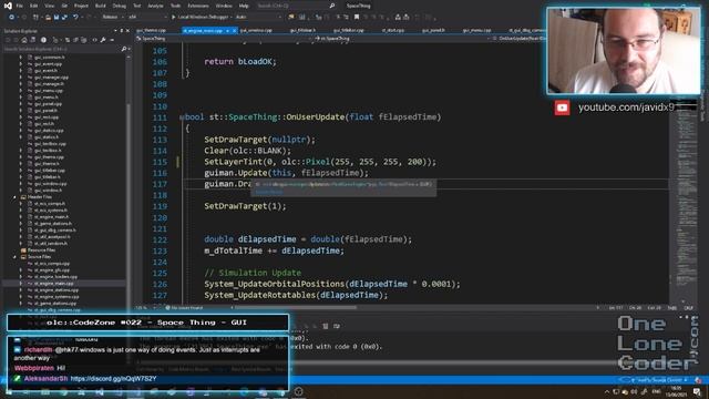 olc::CodeZone #022 - Space Thing - GUI смотреть онлайн