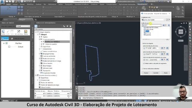 AULA 4 - GEORREFERENCIAMENTO NO AUTODESK CIVIL 3D: CRIANDO LOTES E INSERINDO RUMOS E AZIMUTES смотреть онлайн