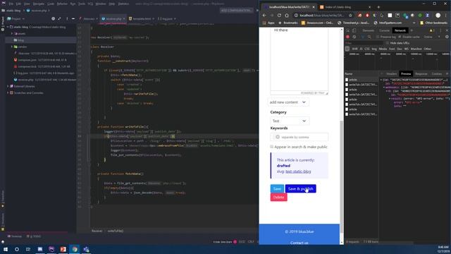 Create static content with PHP & blua.blue смотреть онлайн