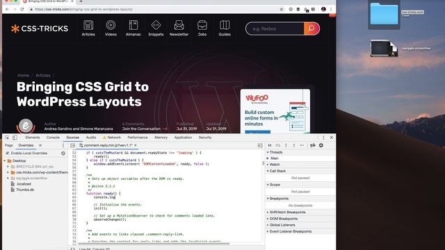 Using Local Overrides In DevTools