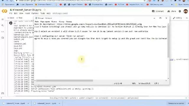 How To Make A Free Minecraft Server On Colab! смотреть онлайн