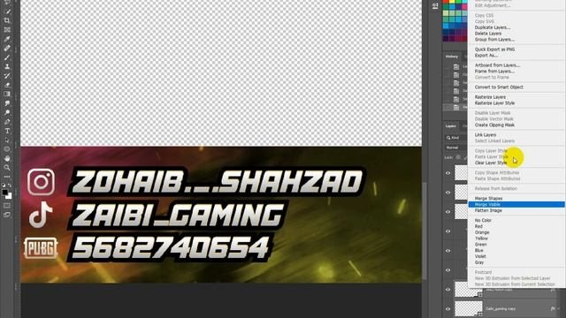 Pubg Mobile Overlay Design ?? On Photoshop | Speed Art | Adobe Photoshop 2019 | Hasnain GFX смотреть онлайн