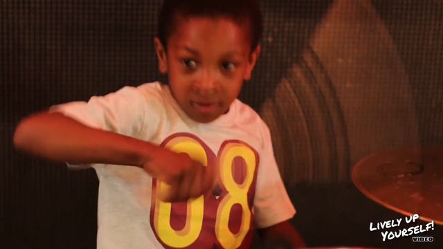 7 year old highly talented drummer jams with reggae band! смотреть онлайн