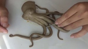 DIY CLAY OCTOPUS EASY - How to make a cool clay octopus