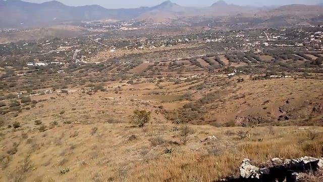 Desde la cumbre. En una colina donde habitan muchos Echinocactus platyacanthus. смотреть онлайн