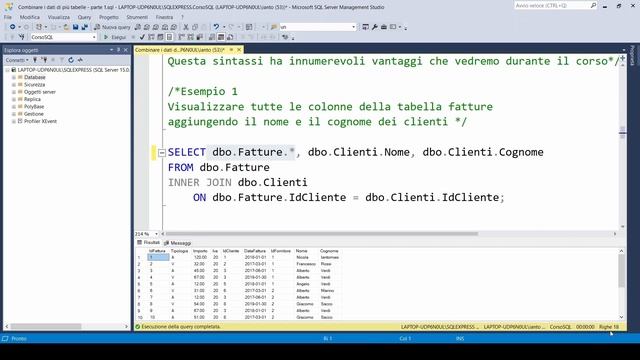 Tutorial JOIN SQL: combinare i dati di più tabelle смотреть онлайн
