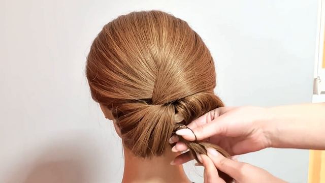 BUN FOR SHORT HAIR IN 5 MINUTES смотреть онлайн