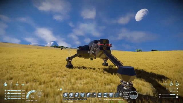 The Tri Skitter Hybrid Hovercraft! - Space Engineers смотреть онлайн