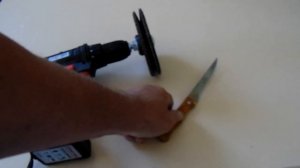 Версия-2! Точим Нож как бритву шуруповёртом!