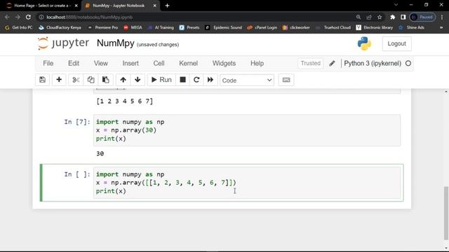 NumPy TUTORIALS | LESSON 2 | CREATING ARRAYS смотреть онлайн