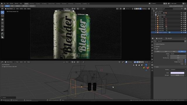 CGI для рекламы продукции в Blender - Часть 02. Настройка сцены. Освещение. Анимация смотреть онлайн