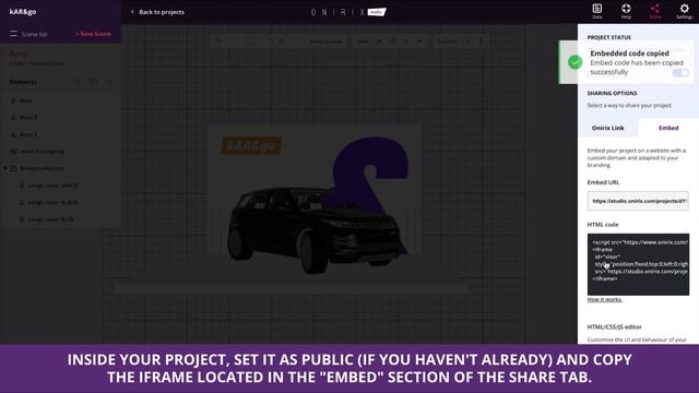 Embedded web AR experiences in your own web: HTML iframe with custom domains - Onirix tutorial смотреть онлайн