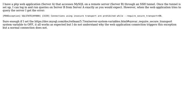 MySQL through SSH Tunnel смотреть онлайн