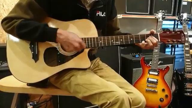 Mito MG-38 Natural 38” Acoustic Guitar live Demo (Brand From Germany) смотреть онлайн