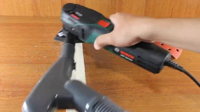 Реноватор Bosch PMF 350 CES - шлифование деревянного бруска смотреть онлайн