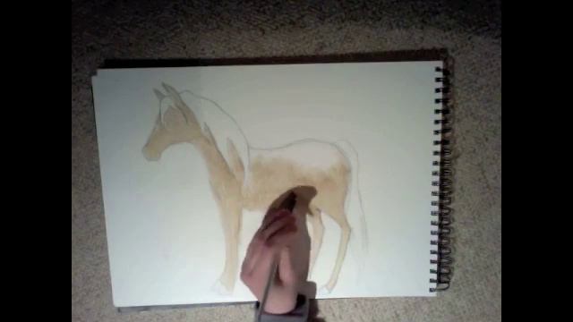 How To Draw And Paint A Simple Horse смотреть онлайн