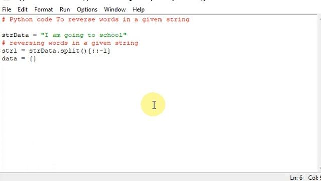 Python code To reverse words in a given string смотреть онлайн