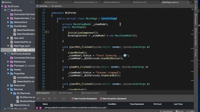 Xamarin Andorid BlueTooth BLE Scan Devices part 2 смотреть онлайн