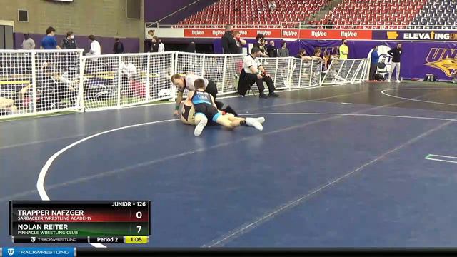 Junior 126 Nolan Reiter Pinnacle Wrestling Club Vs Trapper Nafzger Sarbacker Wrestling Academy смотреть онлайн